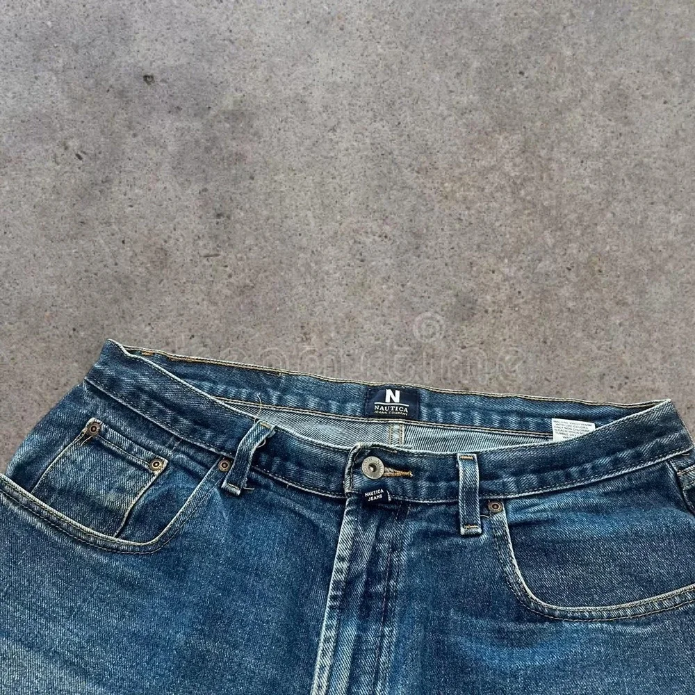 Vintage 2000s Nautica Denim Shorts Men's Baggy Y2K Grunge Skater 36 Jorts